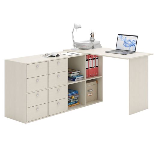 Угловой стол Прайм-50 дуб молочный