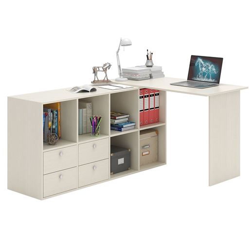 Угловой стол Прайм-52 дуб молочный