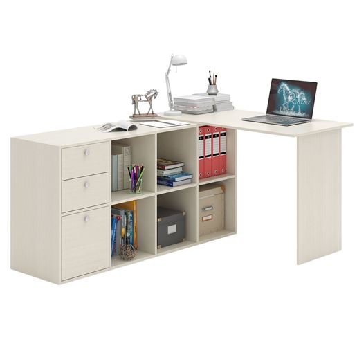 Угловой стол Прайм-53 дуб молочный