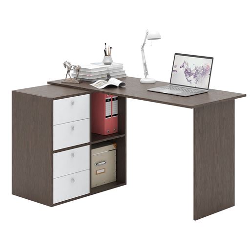 Угловой стол Прайм-67 венге / белый