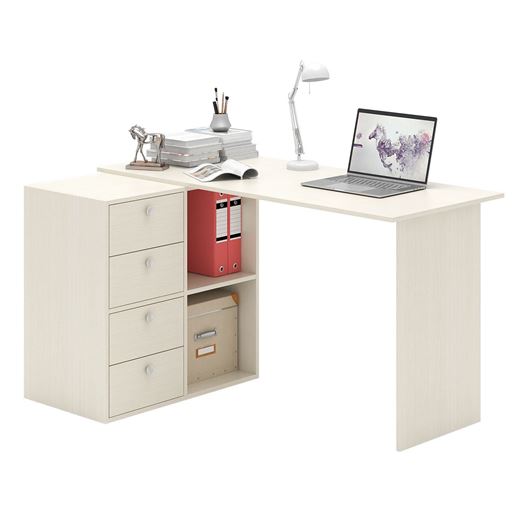 Угловой стол Прайм-67 дуб молочный