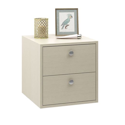 Тумба прикроватная Прайм-11-1 подвесная / напольная дуб молочный