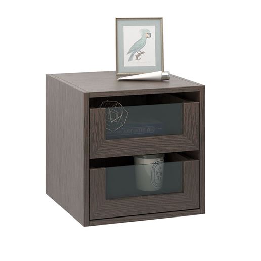 Тумба прикроватная Прайм-11-3 подвесная / напольная венге