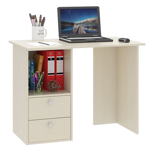 Компьютерный стол Прайм-34 дуб молочный