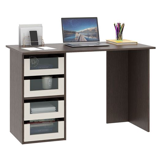 Компьютерный стол Прайм-42 венге / дуб молочный