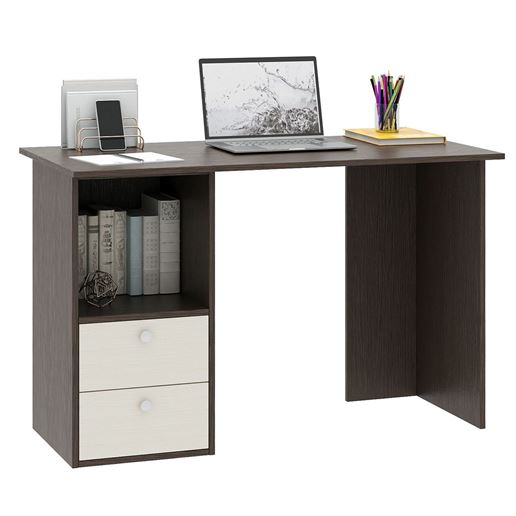 Компьютерный стол Прайм-43 венге / дуб молочный