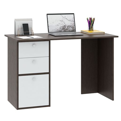 Компьютерный стол Прайм-44 венге / белый