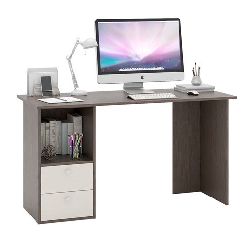 Письменный стол Прайм-57 венге / дуб молочный