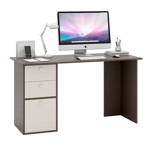 Письменный стол Прайм-58 венге / дуб молочный