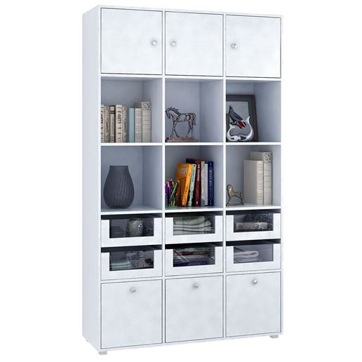 Стеллаж Прайм-53-3 белый