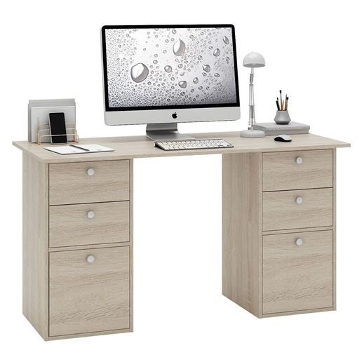 Стол двухтумбовый Прайм-62 дуб сонома