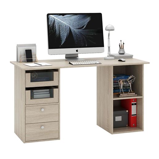 Стол двухтумбовый Прайм-65 дуб сонома