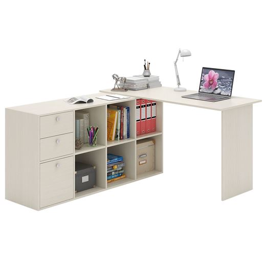 Угловой стол Прайм-74 дуб молочный