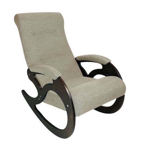 Кресло качалка Венера/Темный орех/Бежевый БИНГО 31