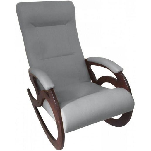 Кресло качалка Венера/Темный орех/Серый БИНГО 25
