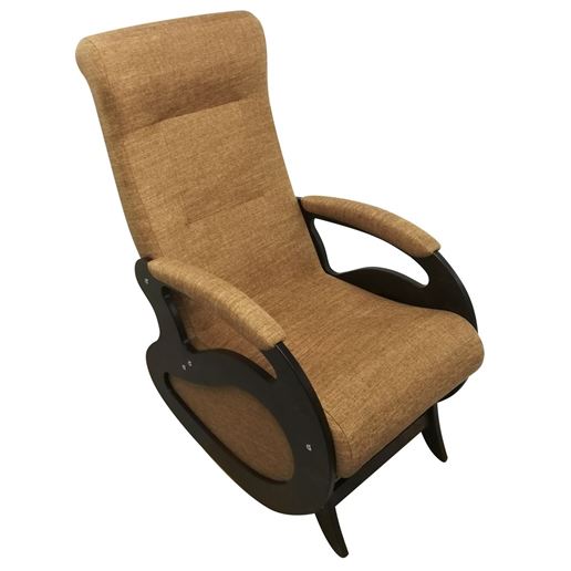 Кресло качалка Маятник/Темный орех/Светло-коричневый БИНГО 36