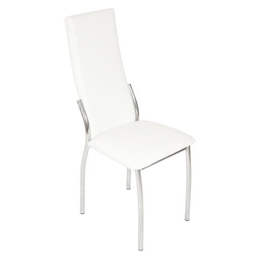 Стул Асти/Металл Хром 1/ЭкокожаНитро вайт