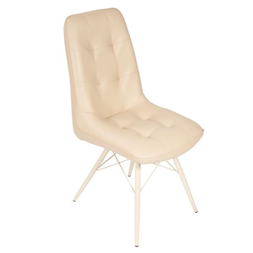 Стул Бордо 3/Металл Молочный Паук/ЭкокожаАврора крем