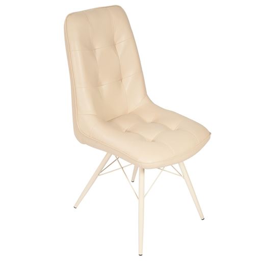 Стул Бордо/Металл Молочный Паук/ЭкокожаБатлер 02