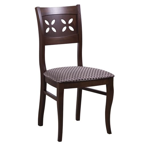 Стул Лион/Массив бука Темный орех/Ткань№202