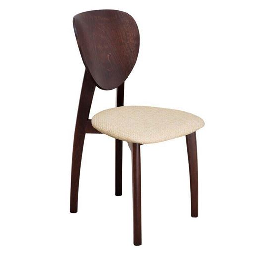 Стул Модерн/Массив бука Венге коричневый/ТканьБежевый