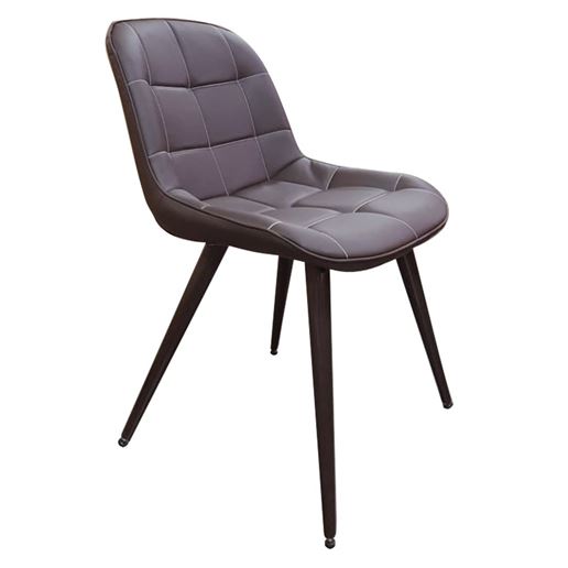 Стул Прованс 2/Металл Черный муар/ЭкокожаНитро браун