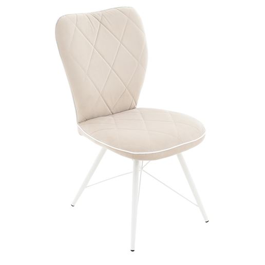 Стул Риоха/Металл, Паук 2 Белый муар/Велюр Нео 2