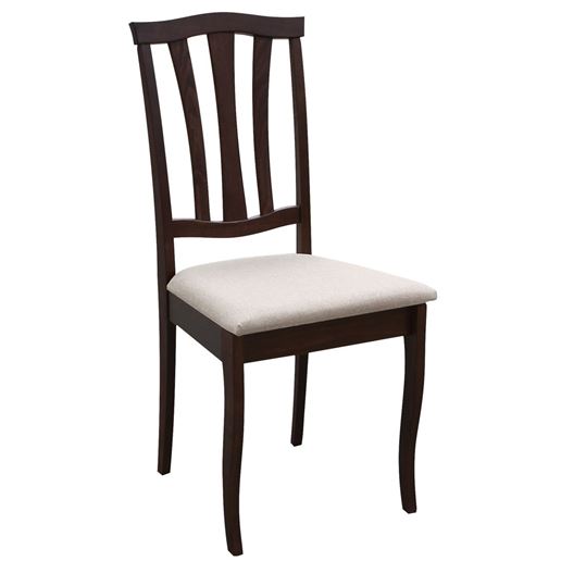 Стул Сити 1/Массив бука Орех темный/ТканьБежевый 108