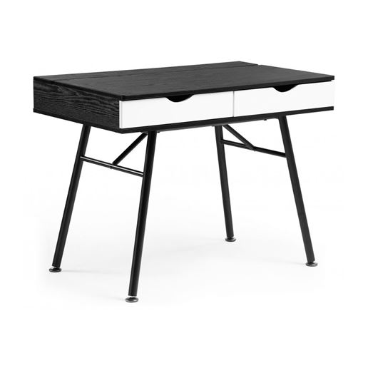 Компьютерный стол Soho black grained / white