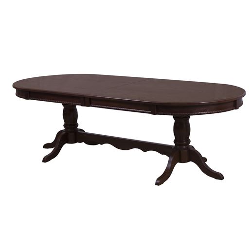 Стол Верона 3,3/МДФ, Шпон/250(334)*107*76/Орех темный/Орех темный/КОМПЛЕКТ