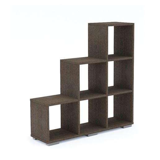 Стеллаж Стильный С-1/108*30*109/Венге темный/