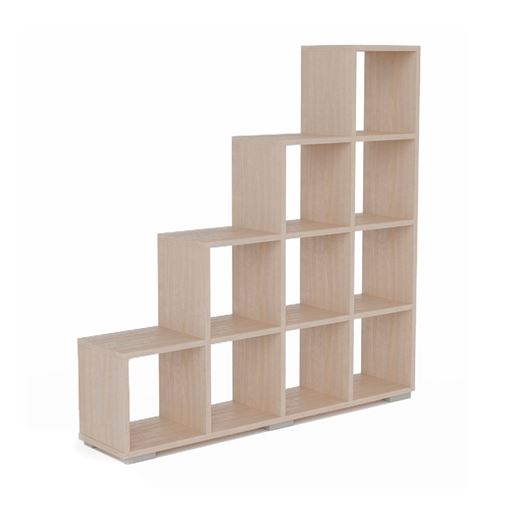 Стеллаж Стильный С-2/143*30*145/Шимо светлый/