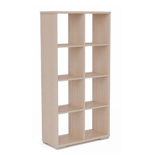 Стеллаж Стильный С-4/72*30*143/Шимо светлый/Шимо светлый