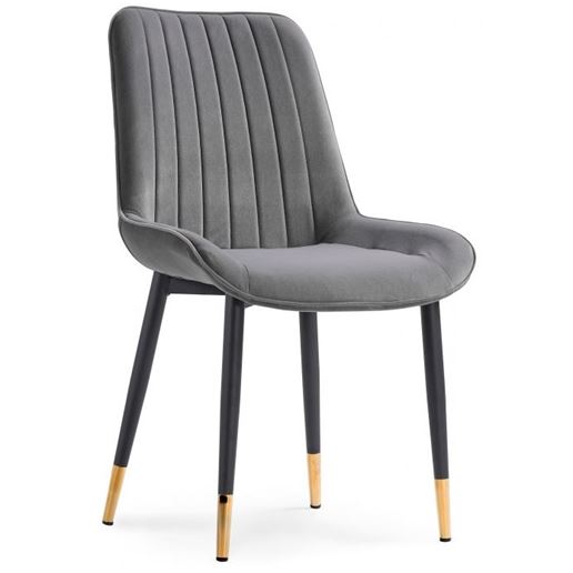 Стул Seda 1 dark gray / black / gold