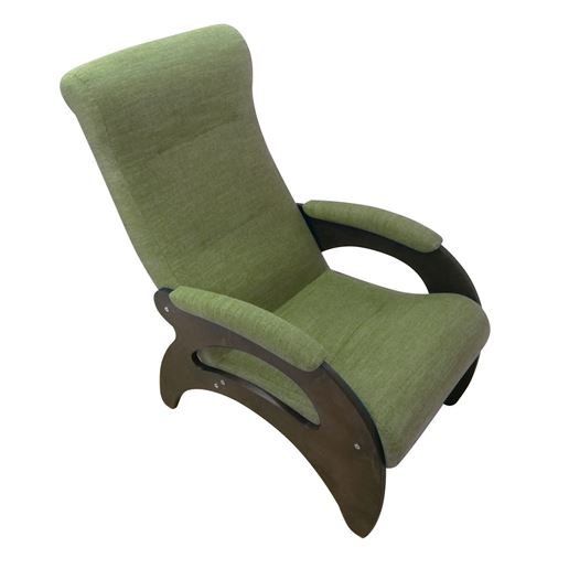 Кресло Мария/Темный орех/Зеленый БИНГО 7