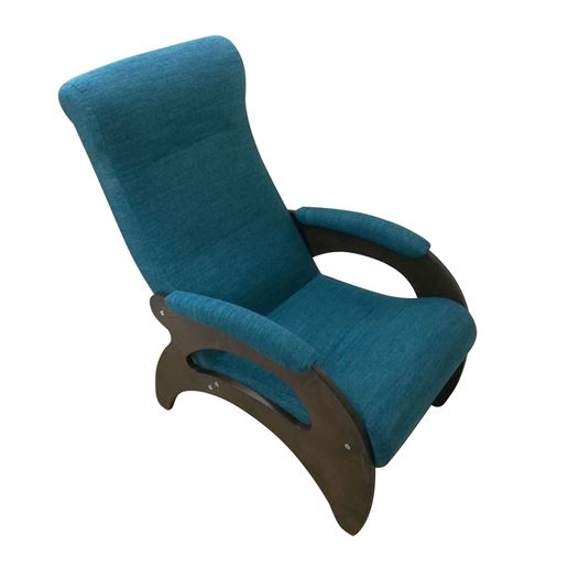 Кресло Мария/Темный орех/Синий БИНГО 10