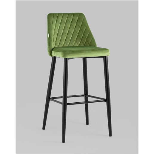 Стул барный Диего велюр травяной
