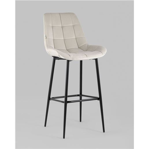 Стул барный Флекс велюр бежевый