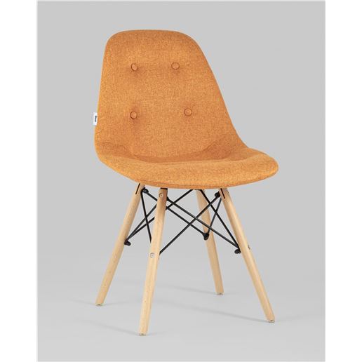 Стул DSW SOFT рогожка оранжевый