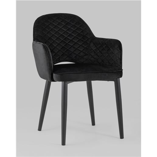 Стул Венера диамант велюр черный