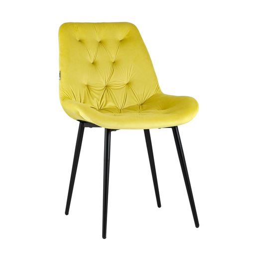 Стул Джастин велюр желтый
