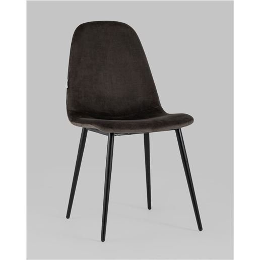 Стул Норман велюр темно-коричневый