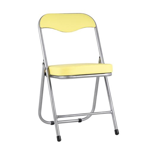 Стул складной ДЖОН металлик, желтый