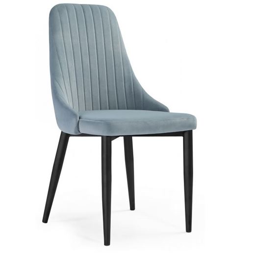 Стул Kora light blue / black