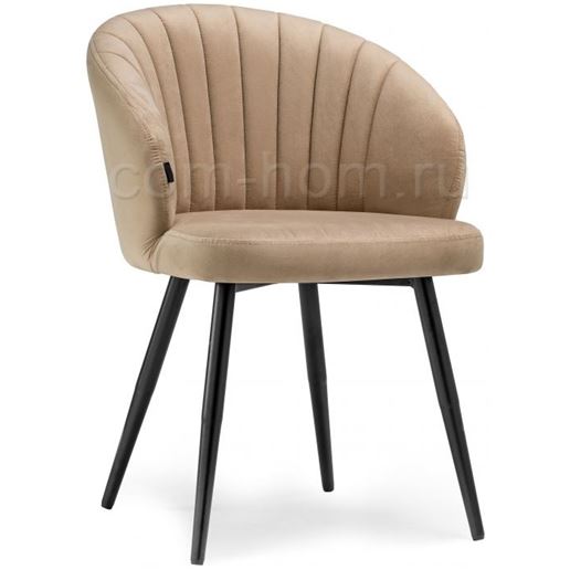 Стул на металлокаркасе Бэнбу velutto 05 / черный