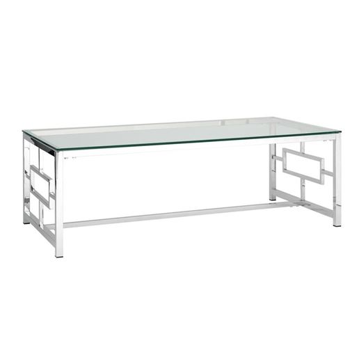 Журнальный стол 120*60 БРУКЛИН серебро