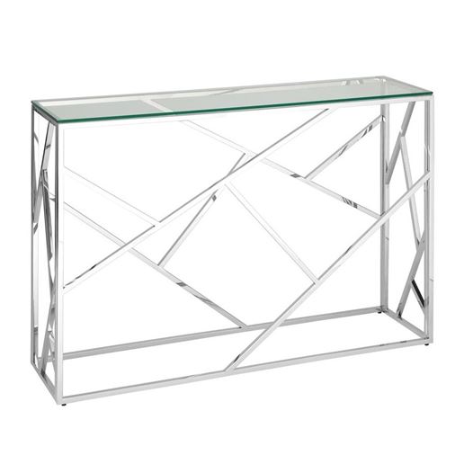 Консоль АРТ ДЕКО 115*30 серебро