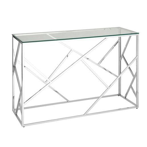 Консоль АРТ ДЕКО 120х40 серебро