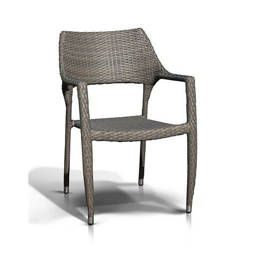 Стул "Альба" серо коричневый