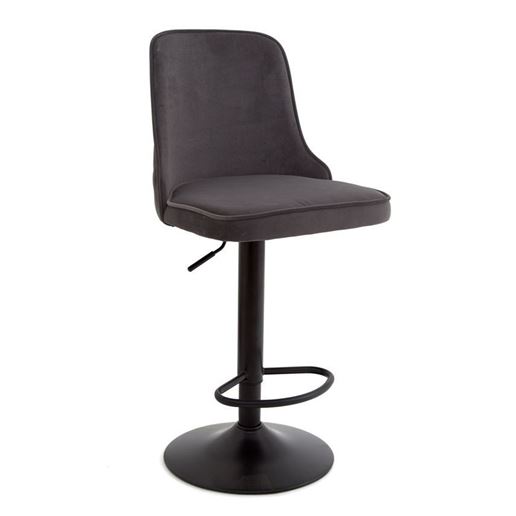 Стул ADAM Bar BK-Base 942 (Velvet GREY B-1004)